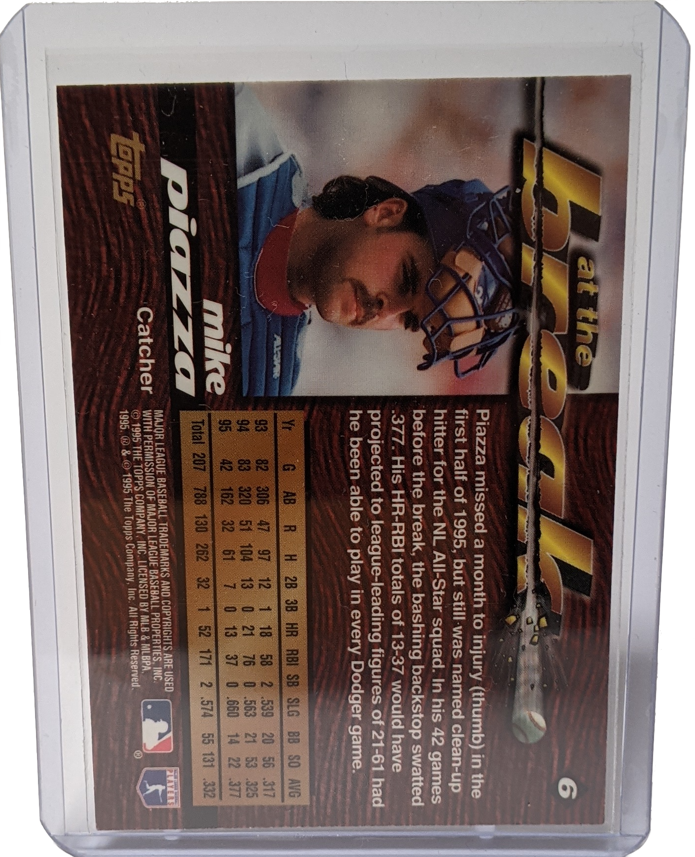 1995 Topps Traded Mike Piazza - Power Booster at the Break
