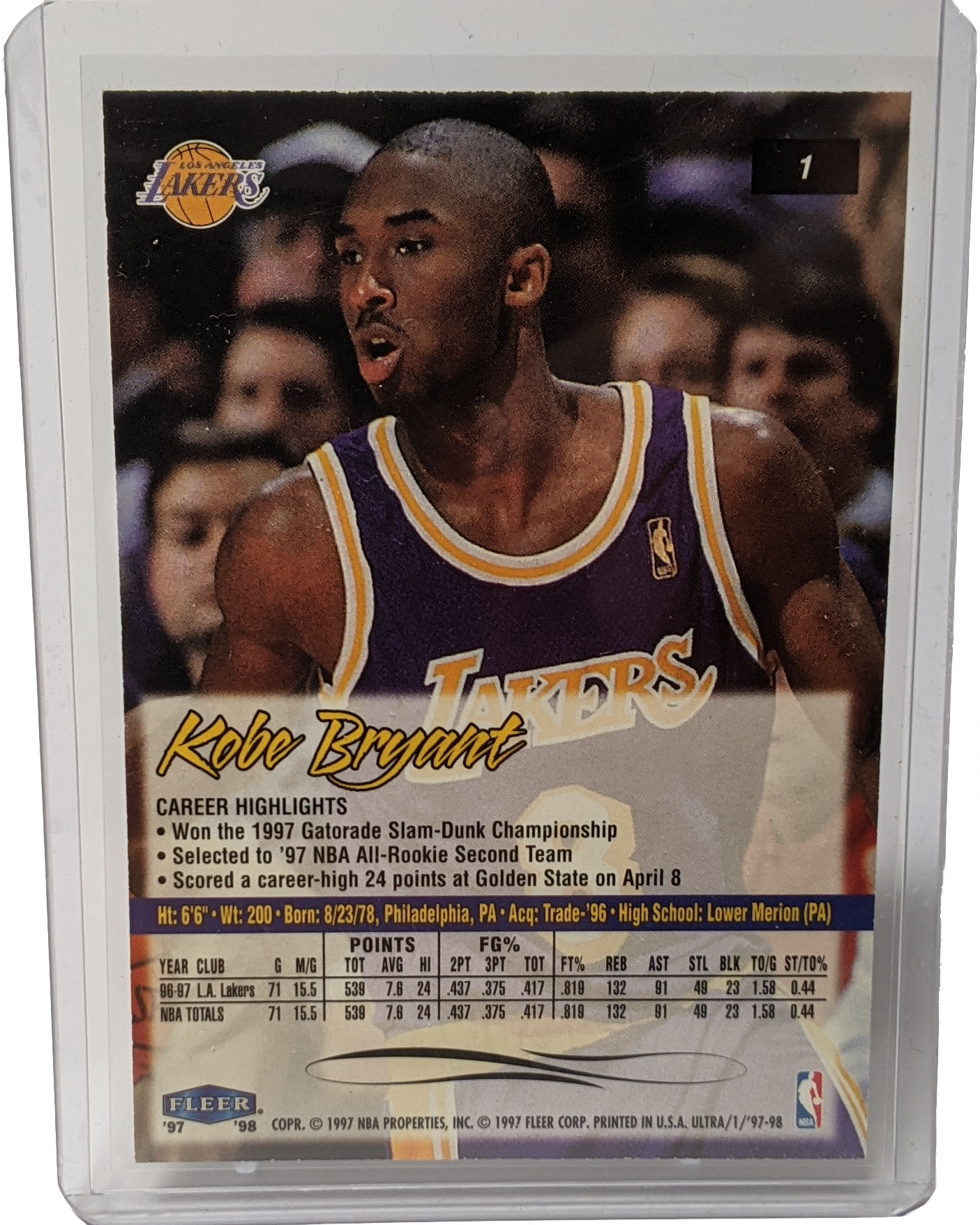 1997-1998 Fleer Ultra Kobe Bryant