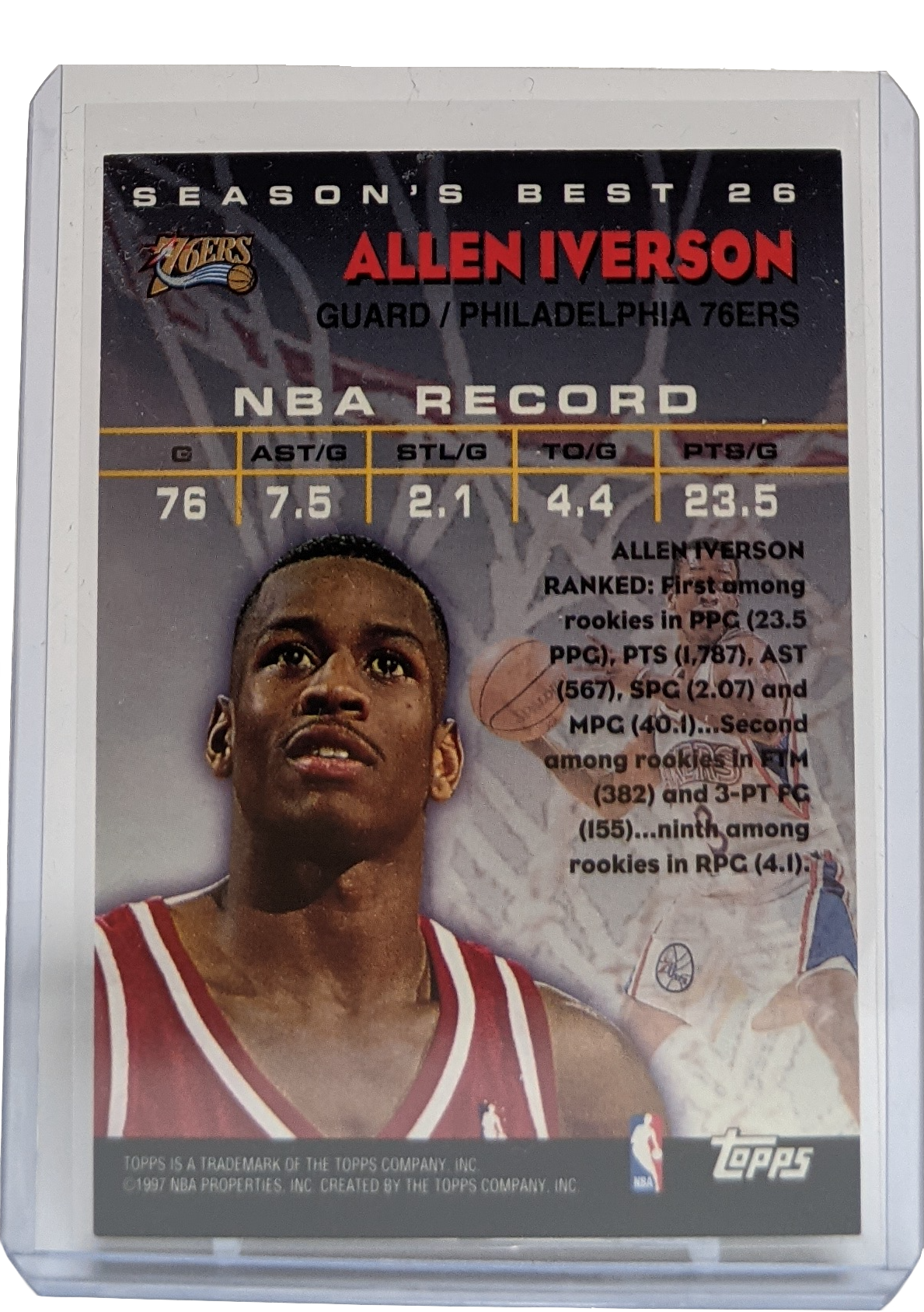 1997-98 Topps Allen Iverson