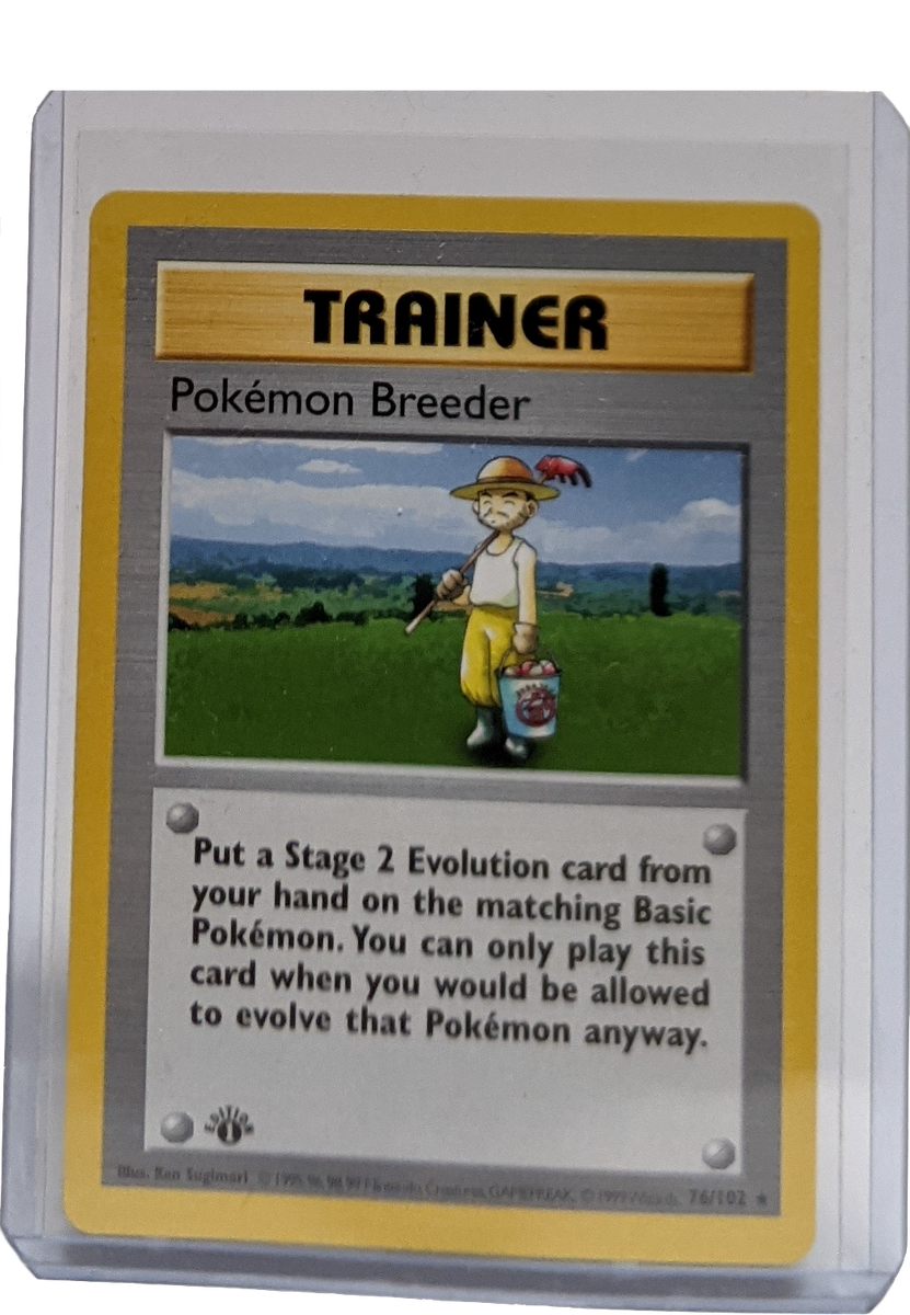 1999 Pokemon Breeder - 1st Edition Shadowless