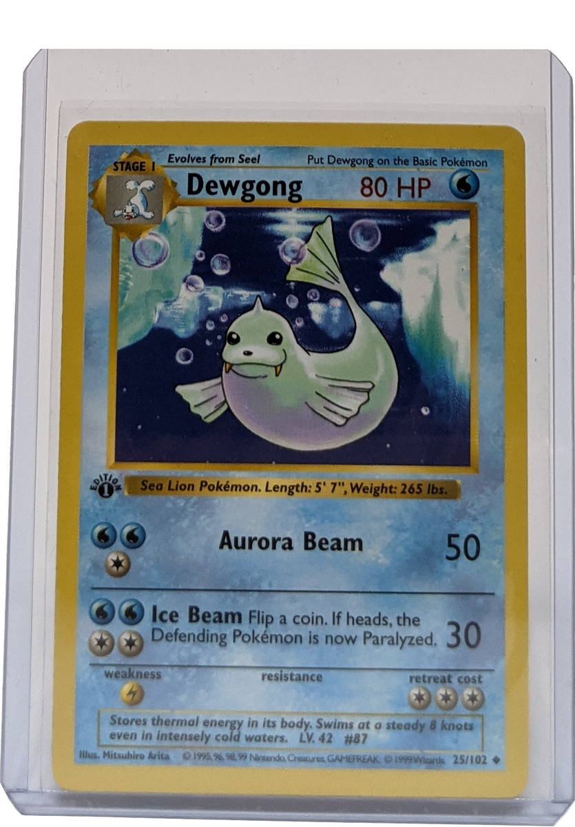 1999 Pokemon Dewgong - 1st Edition Shadowless