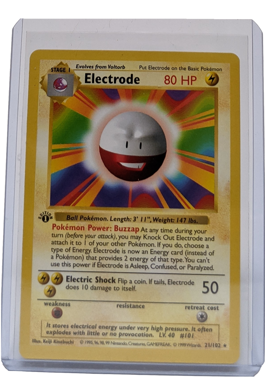 1999 Pokemon Electrode - 1st Edition Shadowless