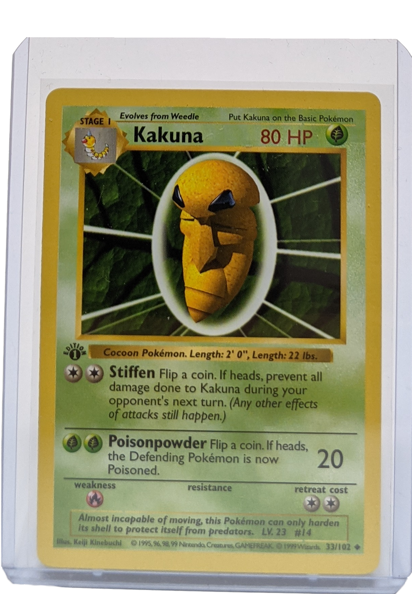 1999 Pokemon Kakuna - 1st Edition Shadowless
