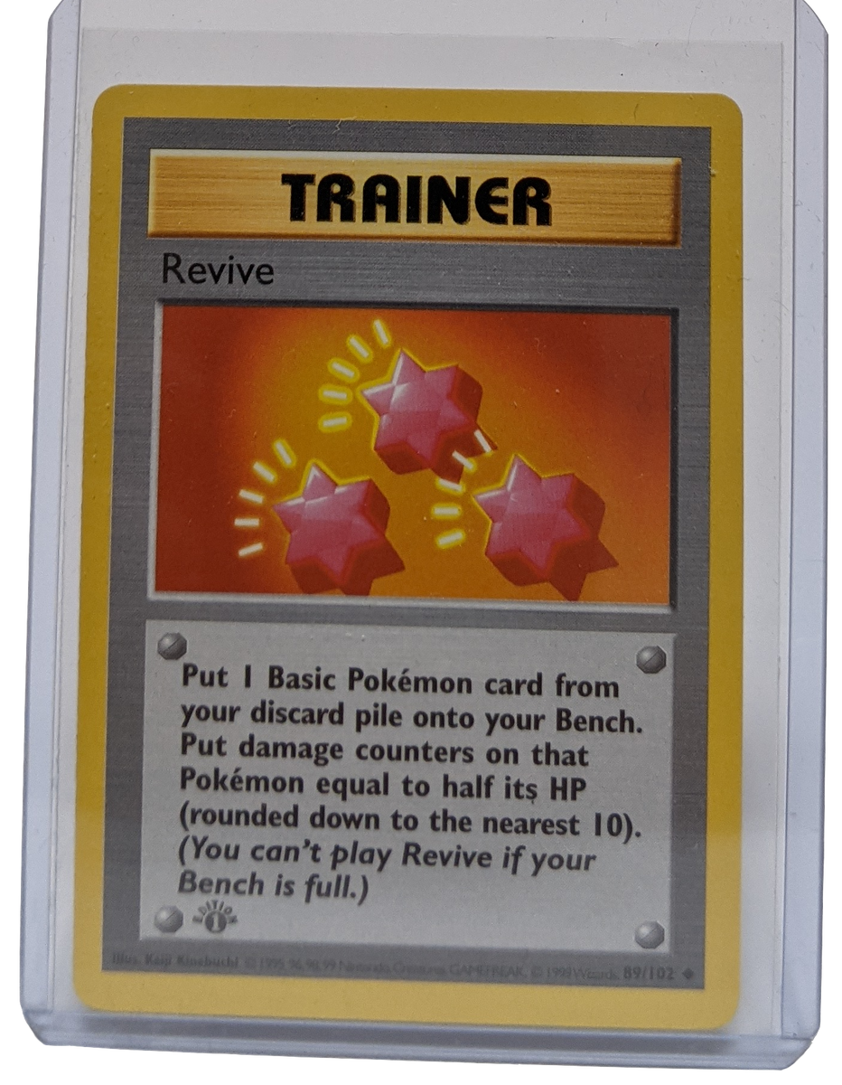 pokemon revive card 1999 Pokemon Revive - 1st Edition Shadowless