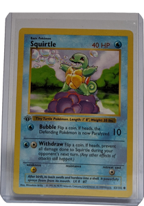 1999 Pokemon Squirtle - 1st Edition Shadowless