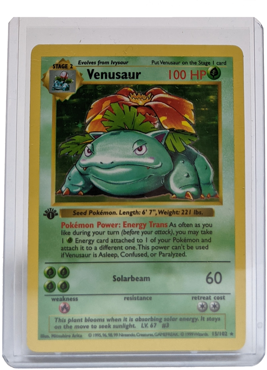 1999 Pokemon Venusaur - 1st Edition Shadowless | Kaiya's Collectibles 1999 Pokemon Venusaur - 1st Edition Shadowless | Kaiya's Collectibles