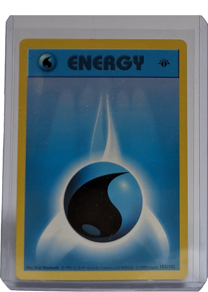 1999 Pokemon Water Energy - 1st Edition Shadowless