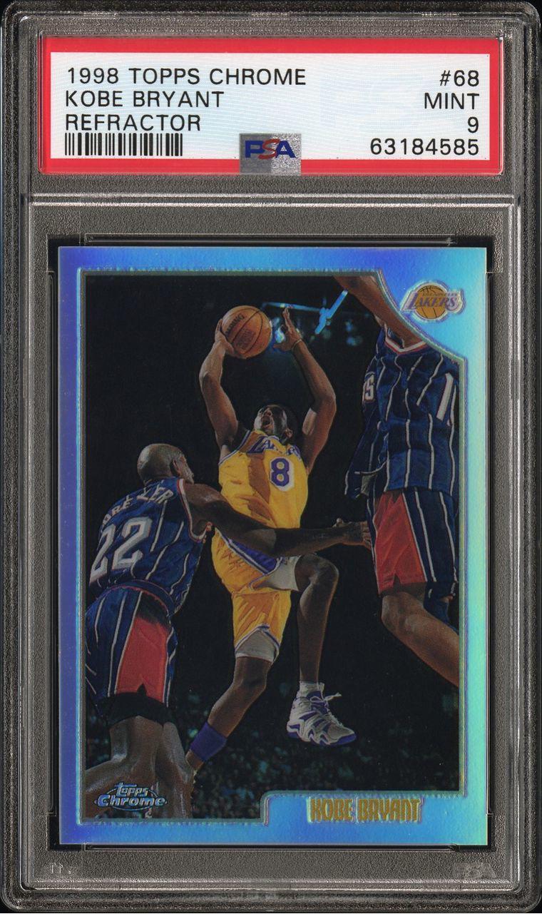 1998 Topps Chrome Kobe Bryant Refractor - PSA 9