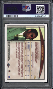 1998 Topps Chrome Randy Moss Refractor - PSA 9