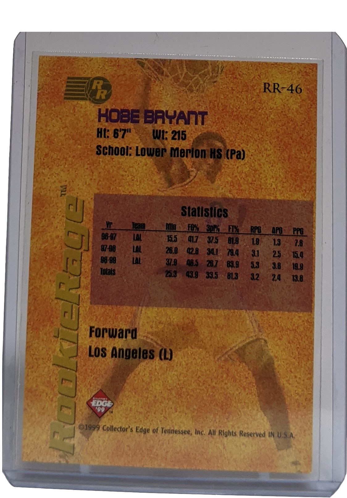 1999-00 Collector's Edge Kobe Bryant - Bronze