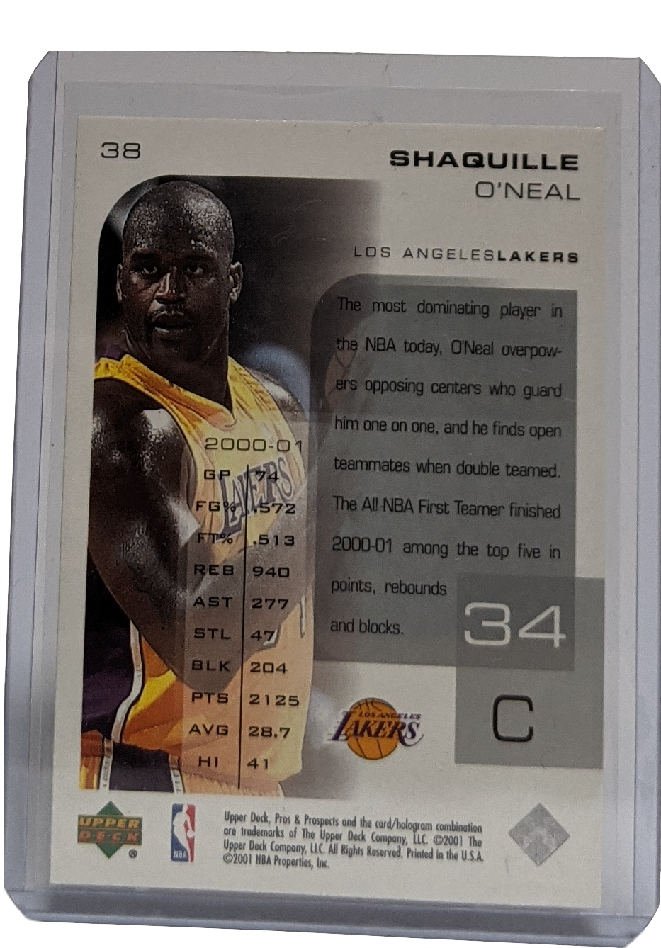 2001-02 Upper Deck Shaquille O'Neal