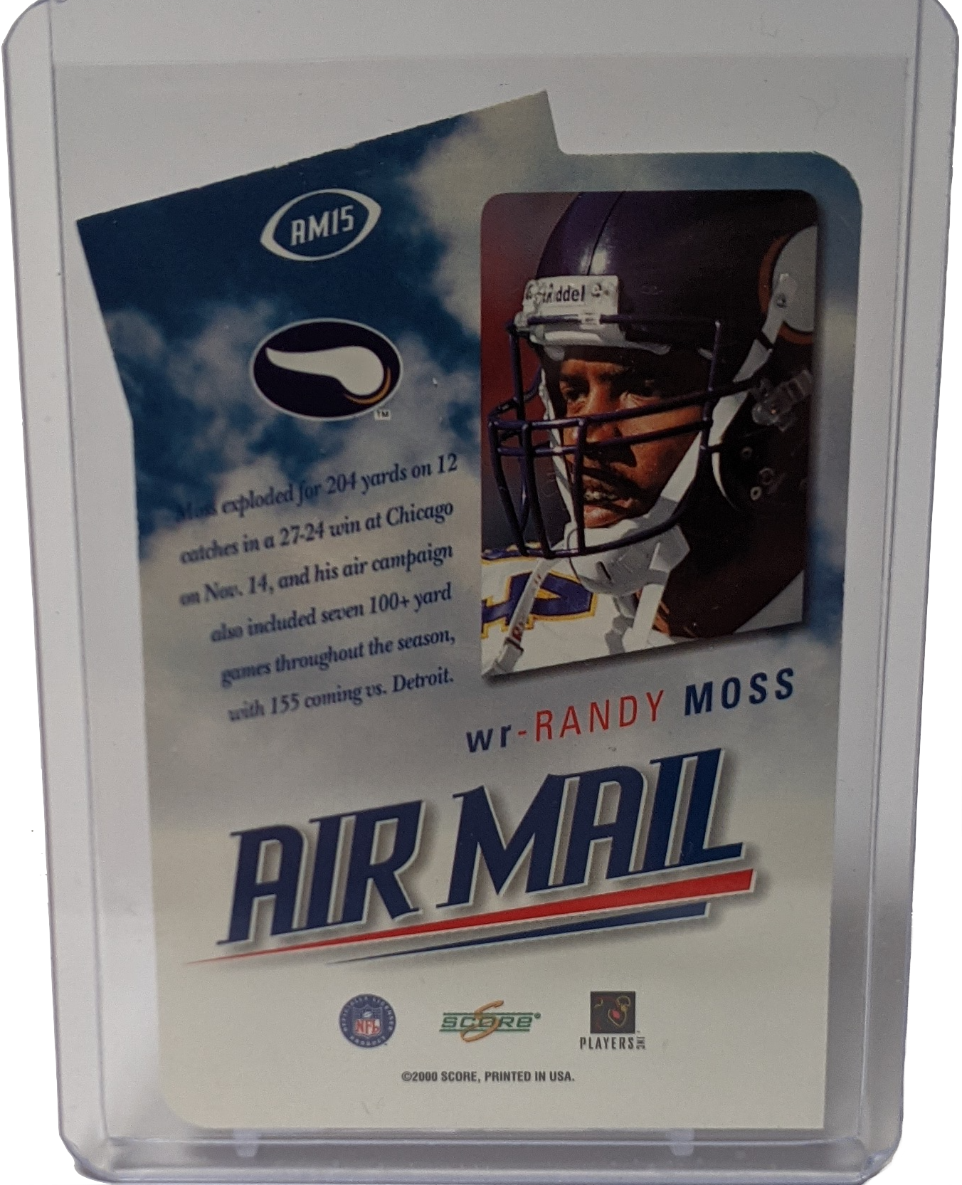 2000 Score Randy Moss Air Mail Insert