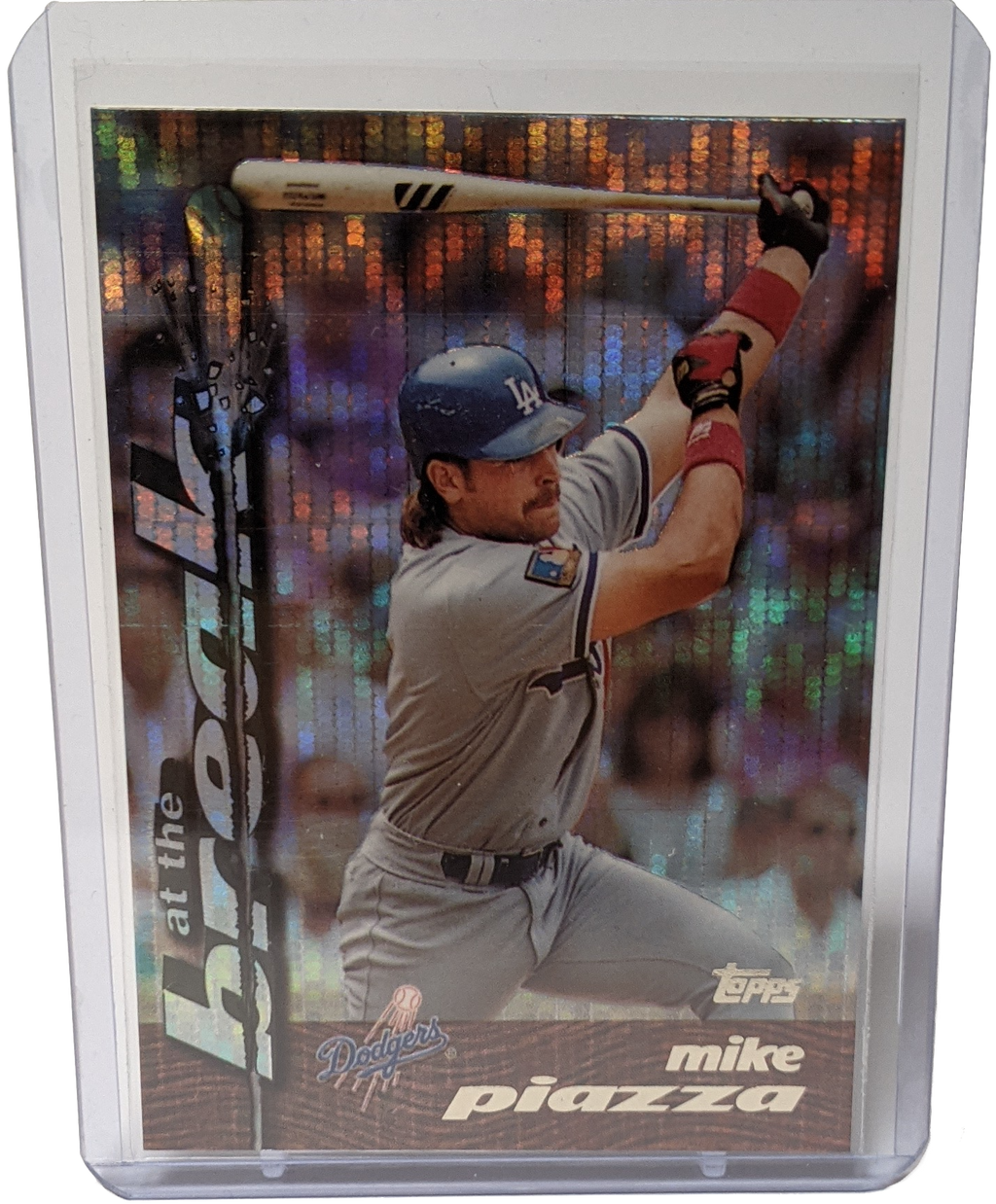 1995 Topps Traded Mike Piazza - Power Booster at the Break