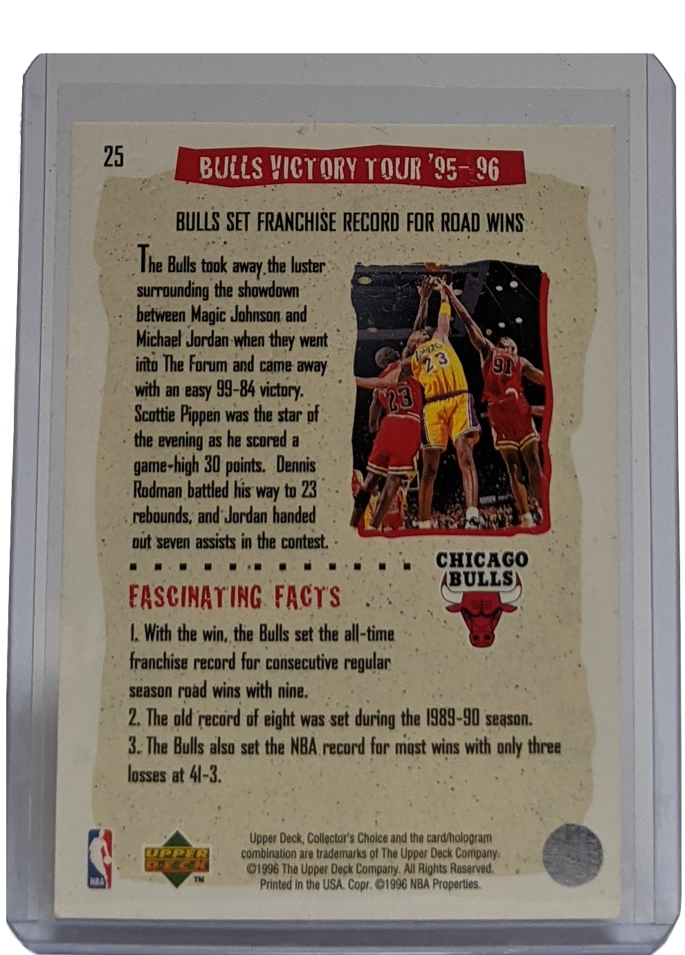 1996-97 Upper Deck Collector's Choice Michael Jordan