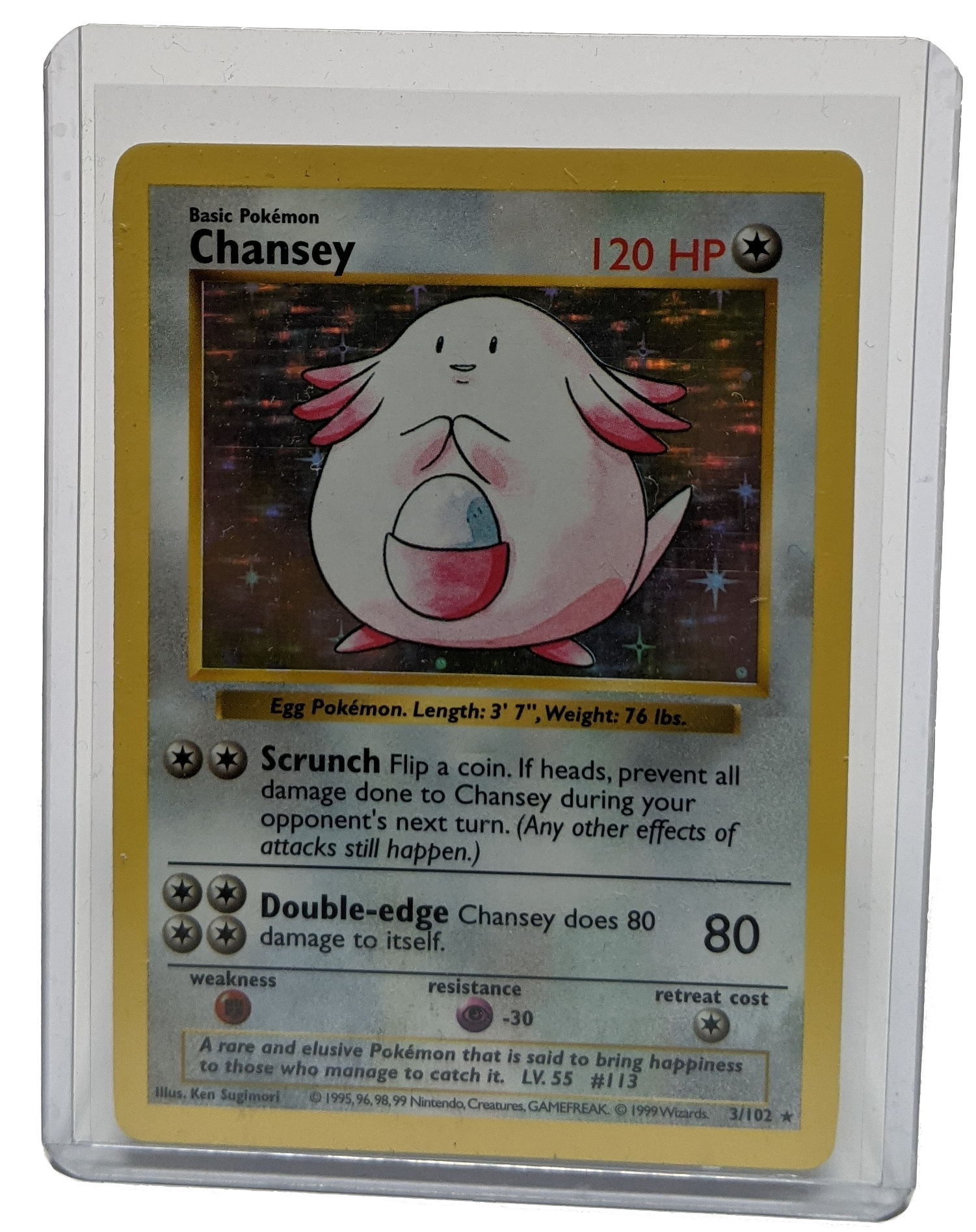 1999 Pokemon Chansey - Unlimited Shadowless