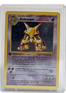 pokemon alakazam card 1999 Pokemon Alakazam - 1st Edition Shadowless