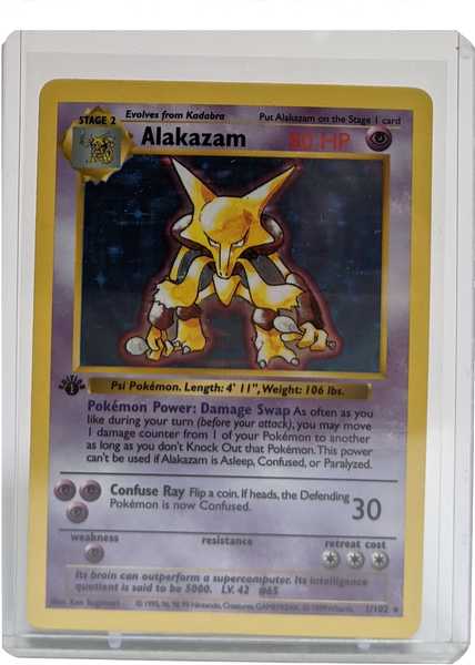 1999 Pokemon Alakazam - 1st Edition Shadowless