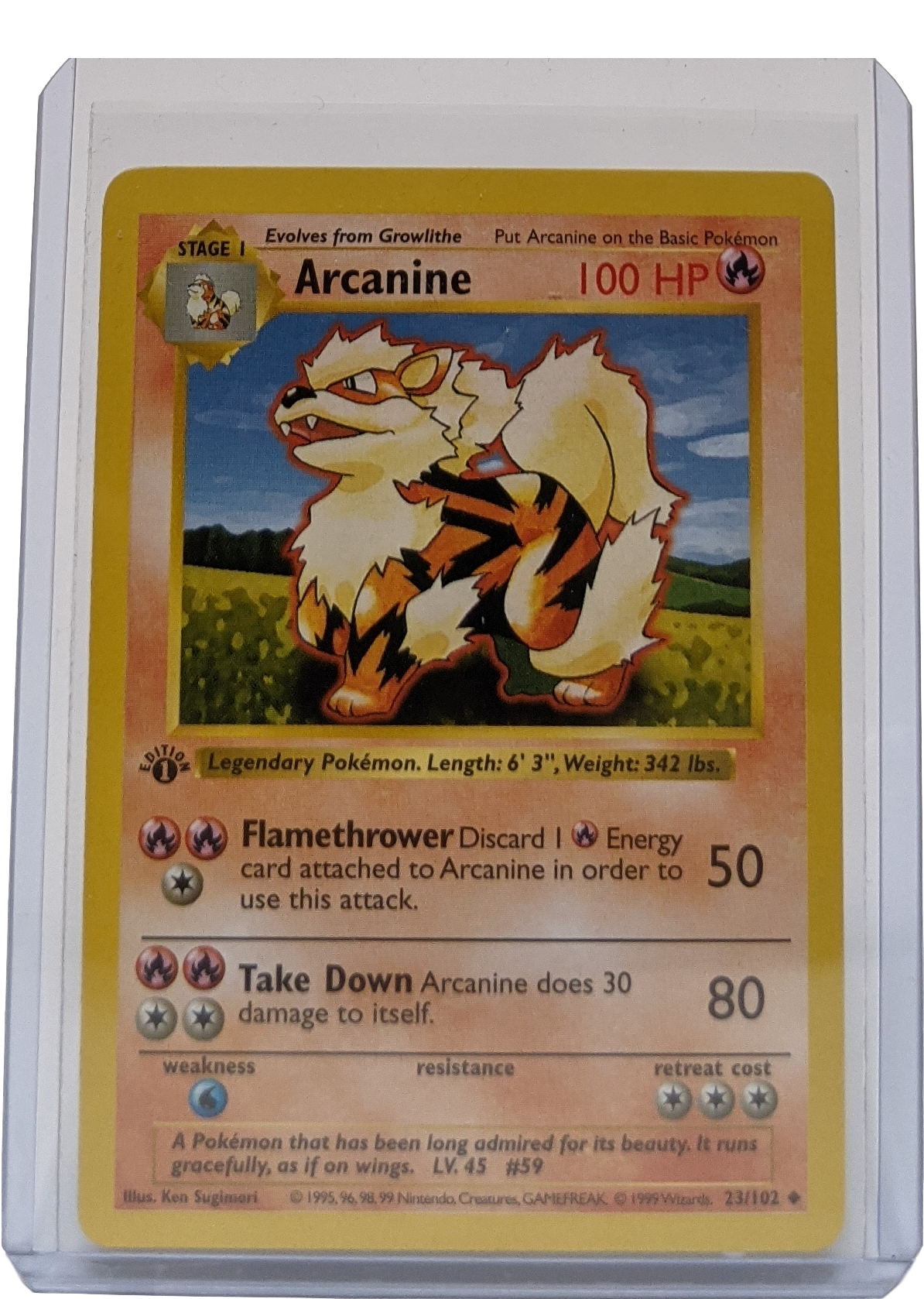 1999 Pokemon Arcanine - 1st Edition Shadowless | Kaiya's Collectibles 1999 Pokemon Arcanine - 1st Edition Shadowless | Kaiya's Collectibles