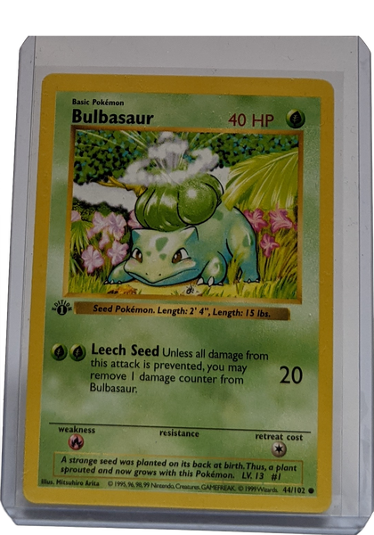 1999 Pokemon Bulbasaur - 1st Edition Shadowless