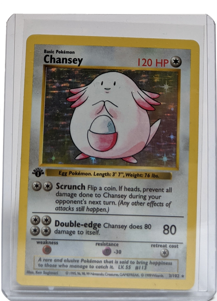 1999 Pokemon Chansey - 1st Edition Shadowless