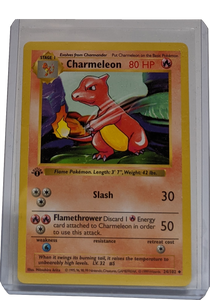 charmeleon first edition card Pokemon - Charizard 4/102 / Charmeleon 24/102/ Charmander 69/130 1st Edition Base Set/base Set 2 Custom Metal Card