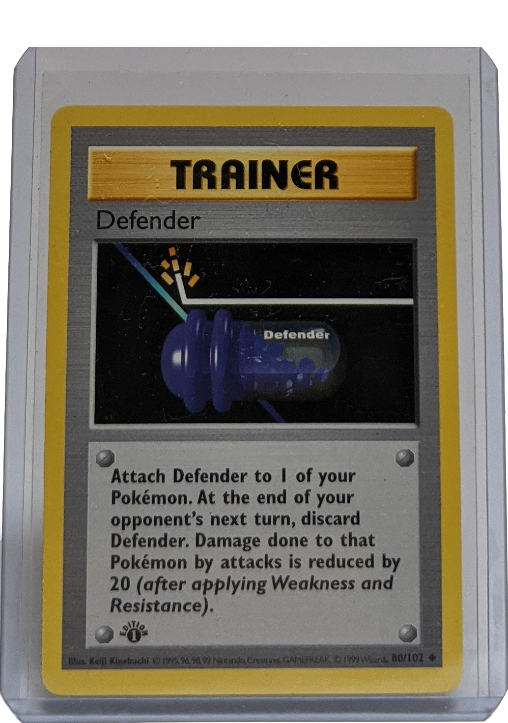 1999 Pokemon Defender - 1st Edition Shadowless