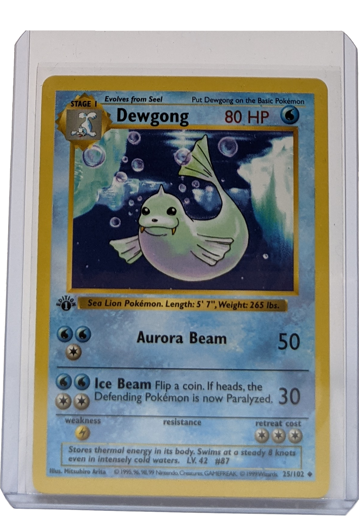 1999 Pokemon Dewgong - 1st Edition Shadowless | Kaiya's Collectibles 1999 Pokemon Dewgong - 1st Edition Shadowless | Kaiya's Collectibles