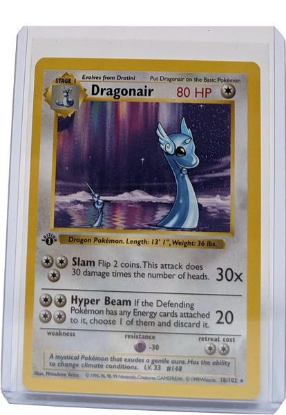 1995 dragonair pokemon card value TCG: SM Base Set 95 / Uncommon PSA 10 but overall look nearly unplayed with no major defects 1999 Pokemon Base Set Shadowless