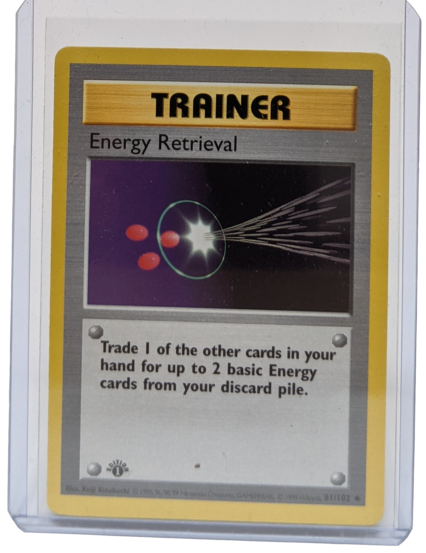 1999 Pokemon Energy Retrieval - 1st Edition Shadowless