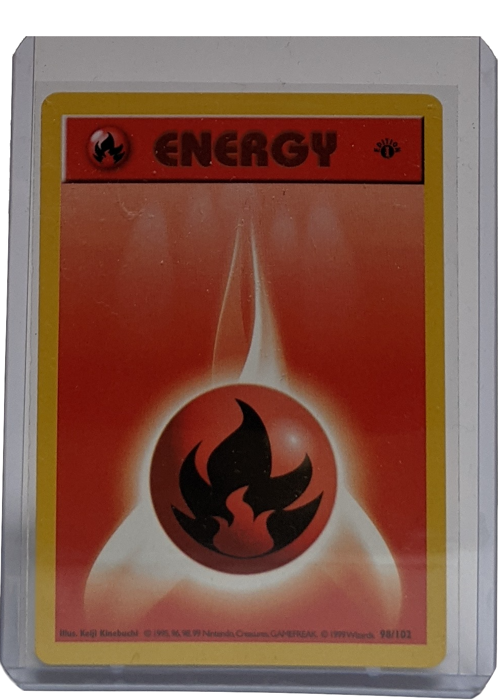 1999 Pokemon Fire Energy - 1st Edition Shadowless