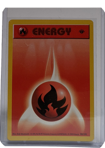 1999 Pokemon Fire Energy - 1st Edition Shadowless