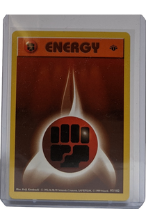 1999 Pokemon Fighting Energy - 1st Edition Shadowless