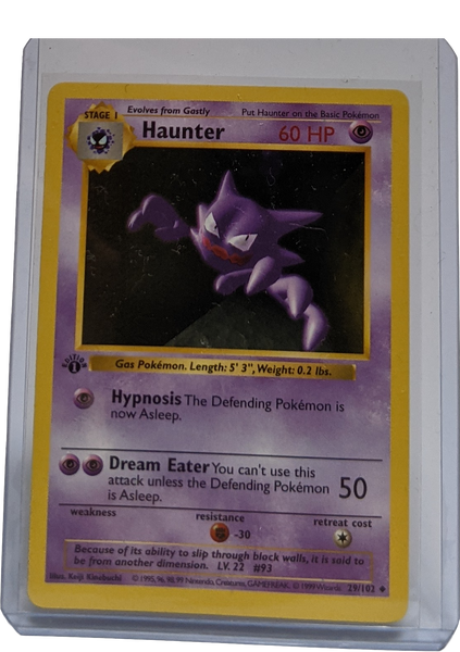 1999 Pokemon Haunter - 1st Edition Shadowless | Kaiya's Collectibles 1999 Pokemon Haunter - 1st Edition Shadowless | Kaiya's Collectibles