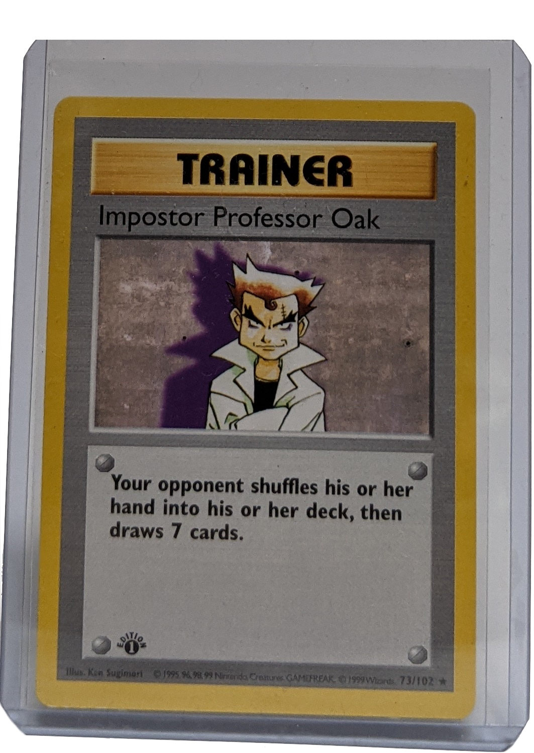 1999 Pokemon Imposter Professor Oak - 1st Edition Shadowless