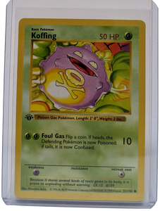 1999 Pokemon Koffing - 1st Edition Shadowless