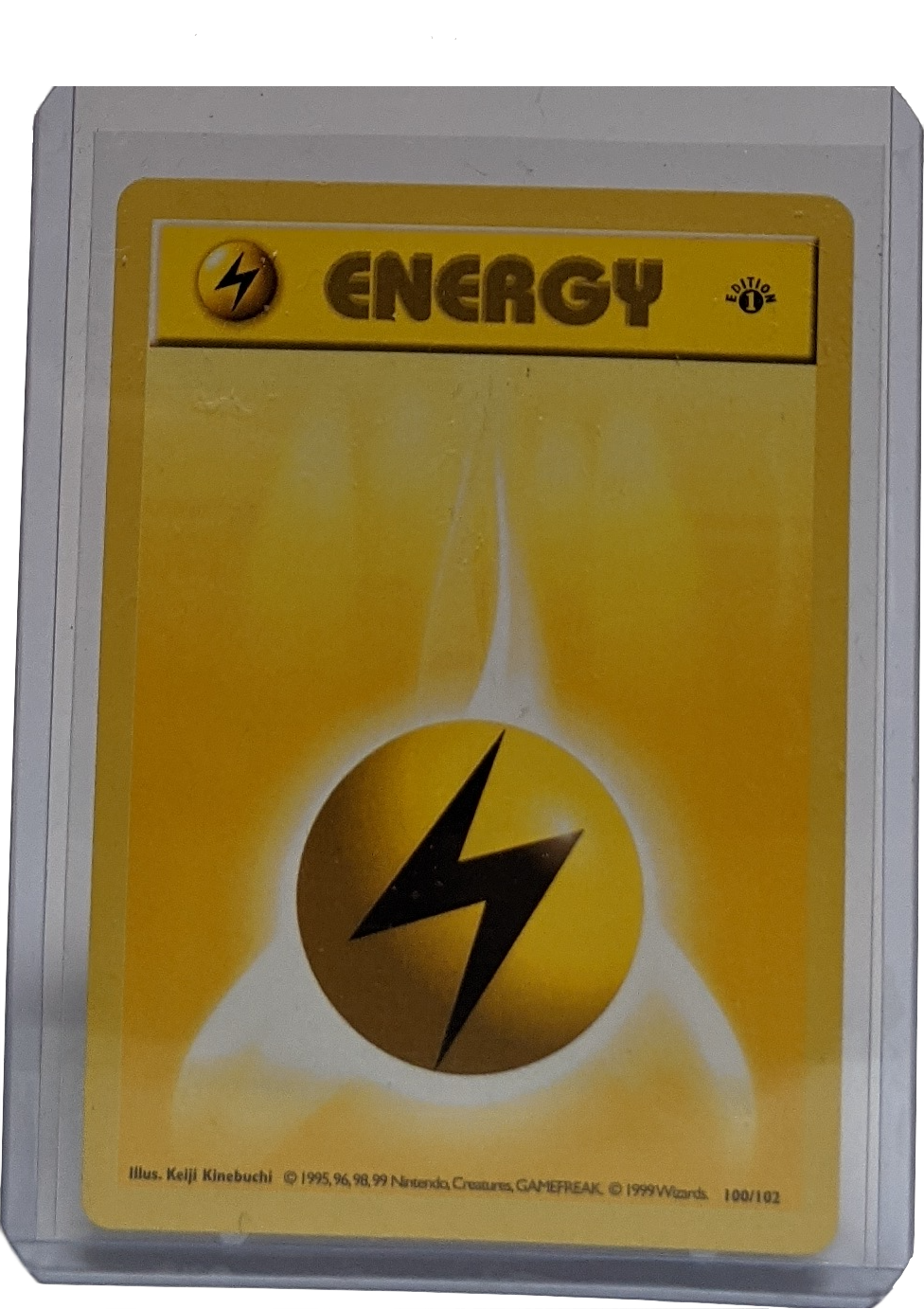 1999 Pokemon Lightning Energy - 1st Edition Shadowless