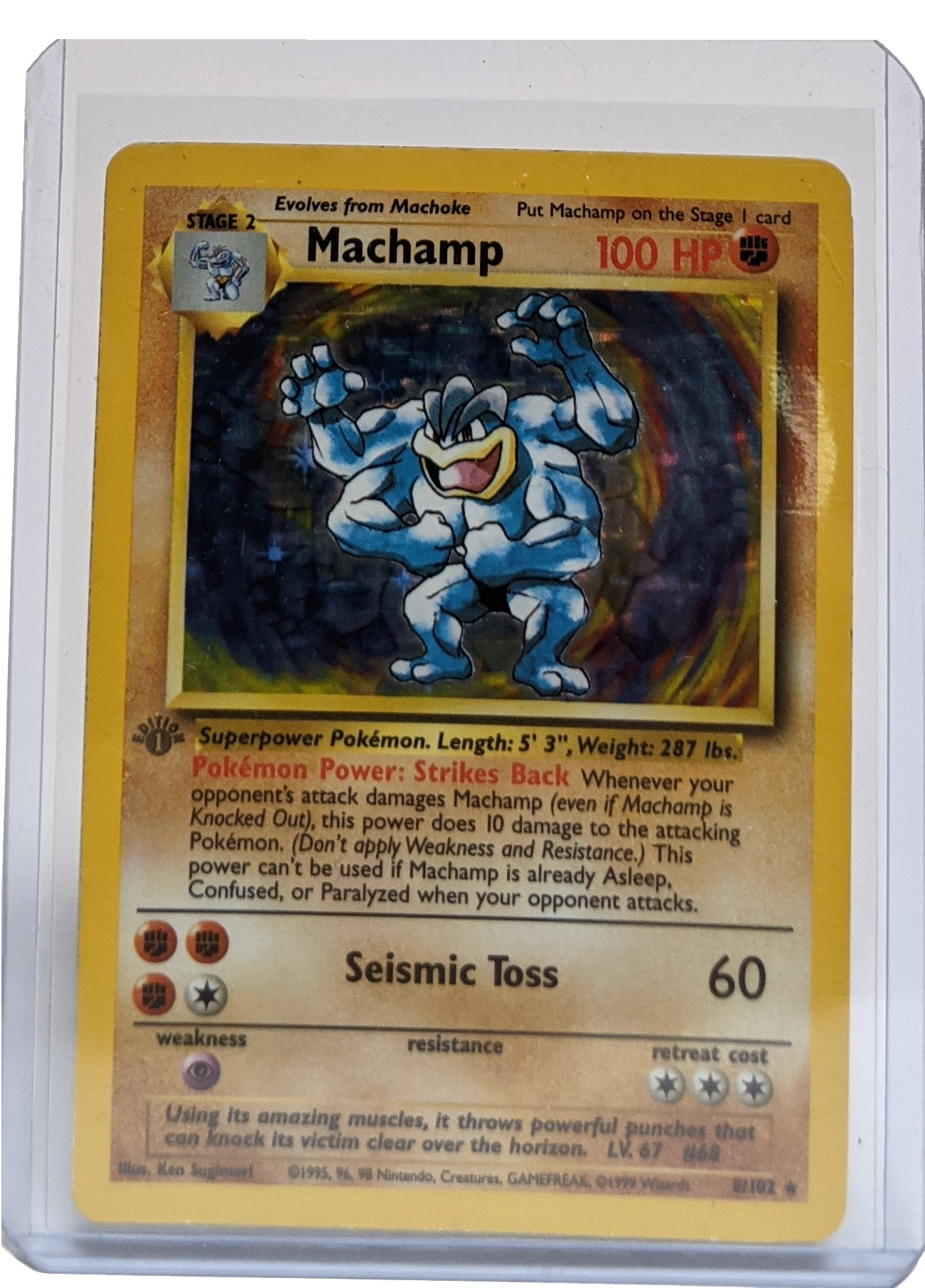 1999 Pokemon Machamp - 1st Edition