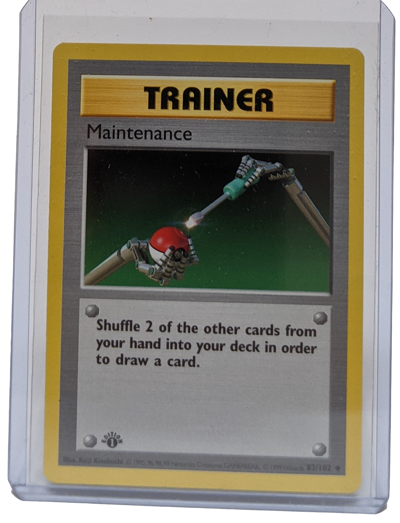 1999 Pokemon Maintenance - 1st Edition Shadowless