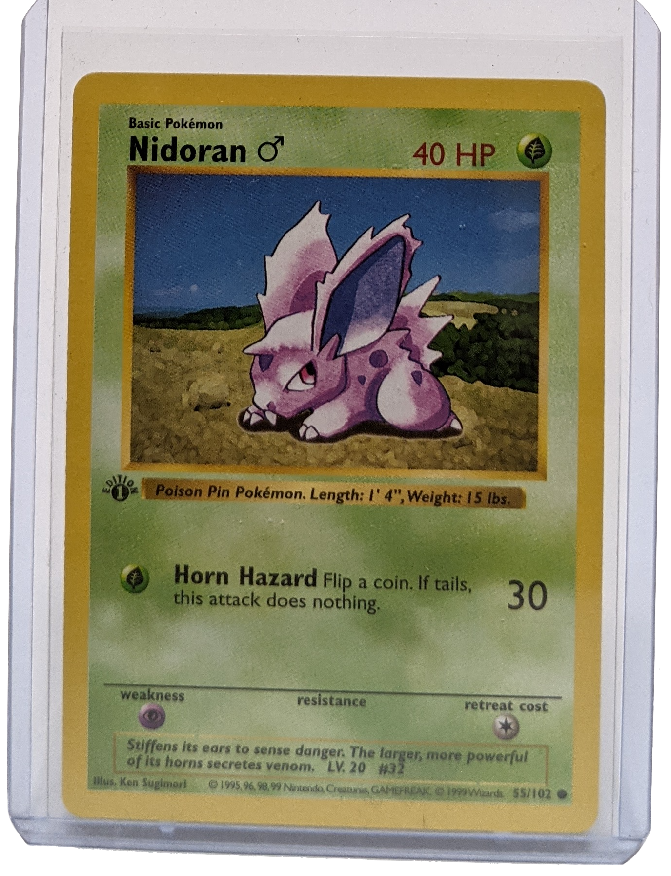 1999 Pokemon Nidoran - 1st Edition Shadowless
