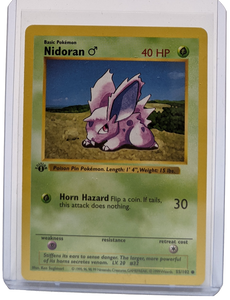1999 Pokemon Nidoran - 1st Edition Shadowless