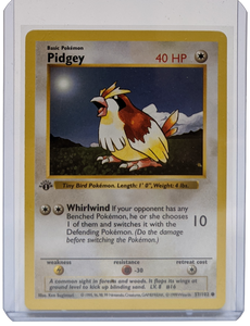 1999 Pokemon Pidgey - 1st Edition Shadowless