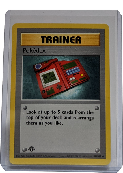 1999 Pokemon Pokedex - 1st Edition Shadowless