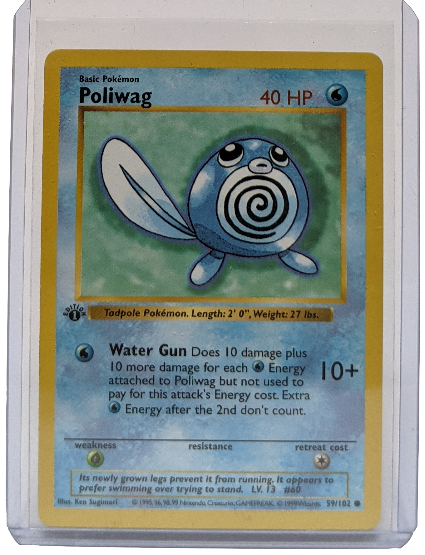 1999 Pokemon Poliwag - 1st Edition Shadowless