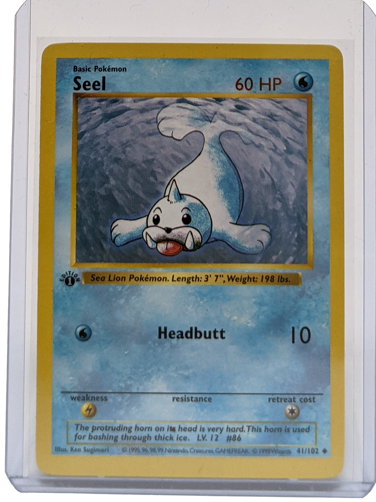 1999 Pokemon Seel - 1st Edition Shadowless