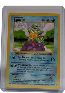 1999 Pokemon Squirtle - 1st Edition Shadowless | Kaiya's Collectibles 1999 Pokemon Squirtle - 1st Edition Shadowless | Kaiya's Collectibles