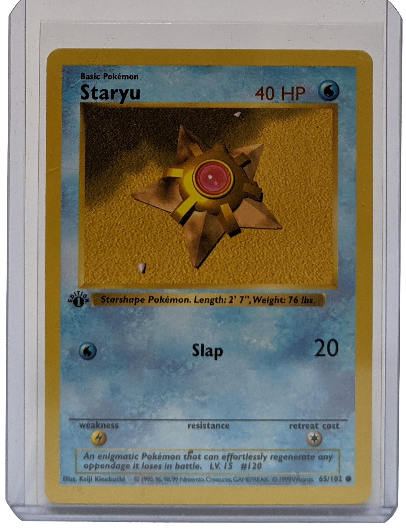 1999 Pokemon Staryu - 1st Edition Shadowless
