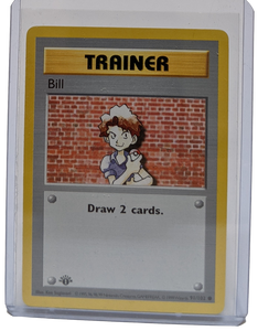 1999 trainer pokemon card value 1999 Pokemon Trainer Bill - 1st Edition Shadowless