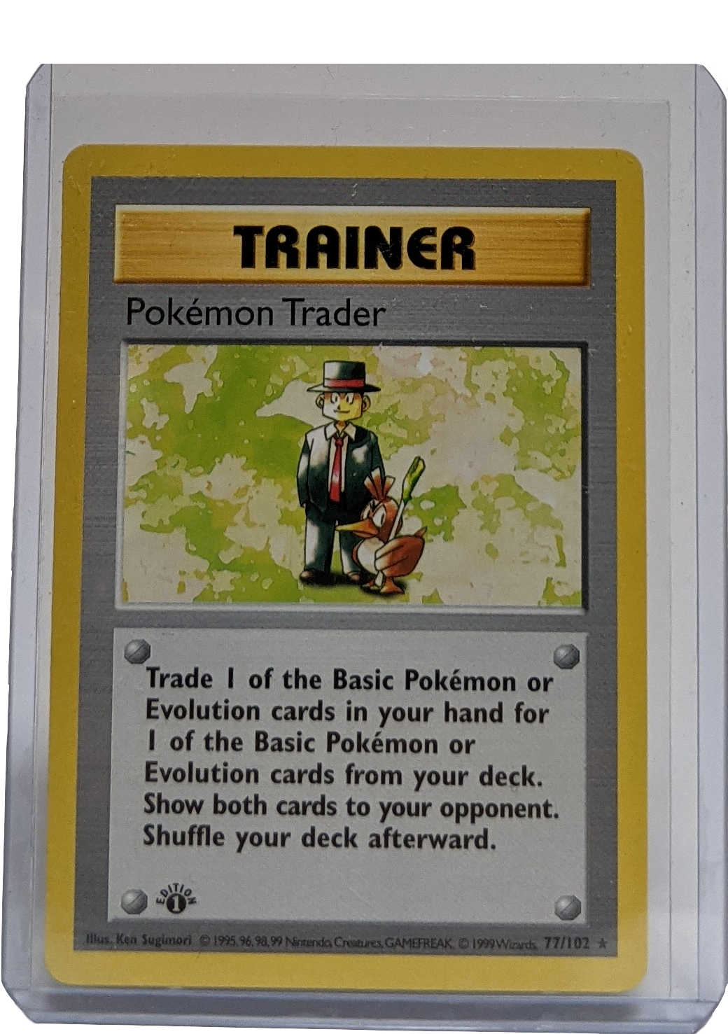 1999 Pokemon Trader - 1st Edition Shadowless