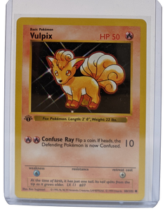 1999 Pokemon Vulpix - 1st Edition Shadowless