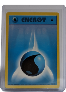 1999 Pokemon Water Energy - 1st Edition Shadowless